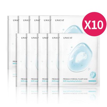 UNICAT 八小時保濕水潤面膜 長效補水修護 共10片