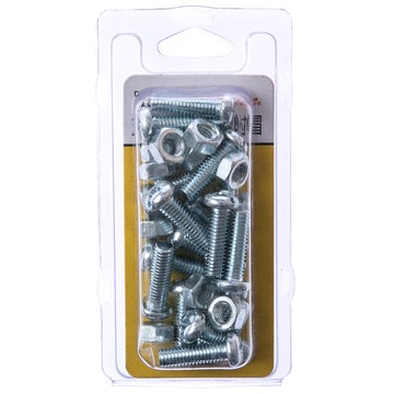 712 丸頭機械牙螺絲 附帽 M6X20mm 15組