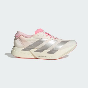 Adidas 愛迪達 Adizero Adios Pro 4 [JQ4445] 男 慢跑鞋 跑鞋 路跑 米白 粉紅