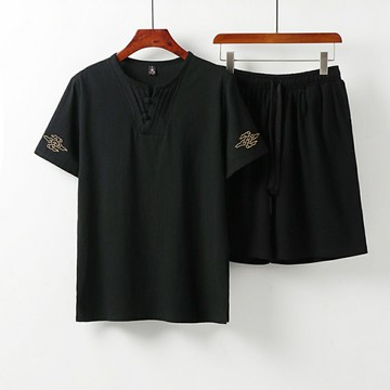 現貨+預購 新中式棉麻上衣棉麻襯衫唐裝上衣褲裝日系亞麻罩衫休閒男裝-薄款寬鬆5色74ll42【獨家進口】【米蘭精品】