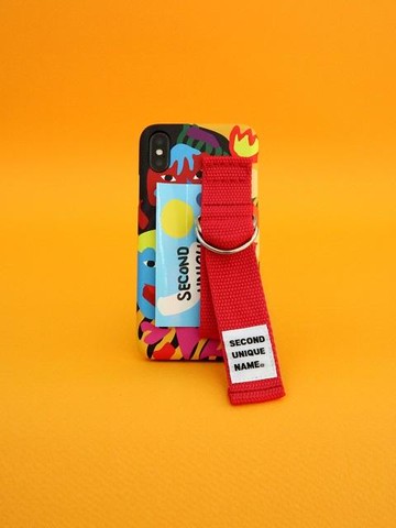 Sun Case Graphic Human Orange Red-Card