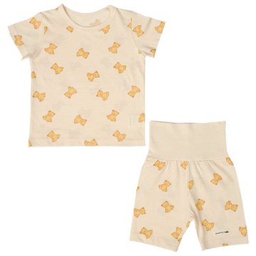 akachan honpo - 短袖家居服-小熊-象牙白色