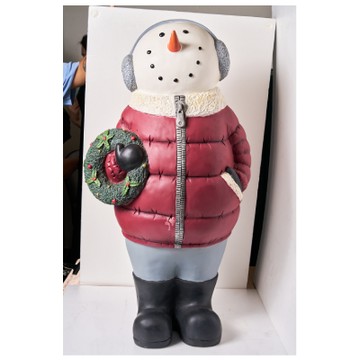 【Simple Zone】提燈毛帽雪人擺件/耳罩雪人擺件(週年慶DM商品)