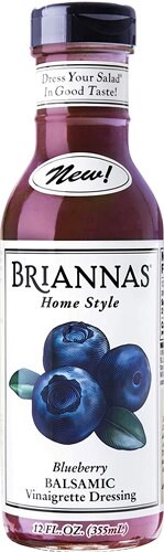 Briannas Organic Vinaigrette Dressing Blueberry Balsamic 12 oz