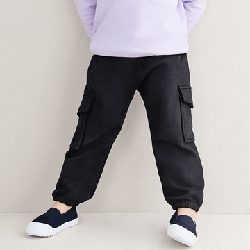 【現省百元】保暖.MIT永續環保材質-刷毛休閒束口褲-童裝