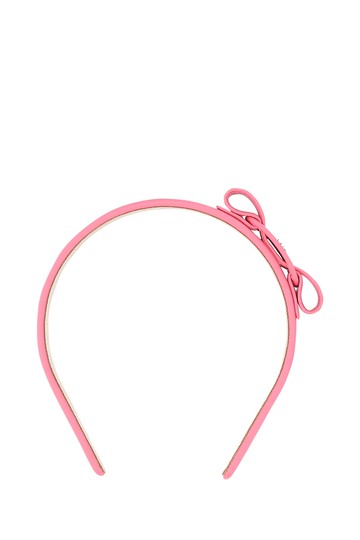 Ferragamo Pink Leather Hair Band