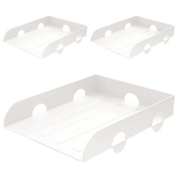 SHUTER 樹德 OA公文分類架  白色  3入1組  OA-2634  1層