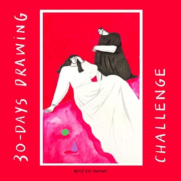 居家時尚女子睡衣派對獨家手繪畫作/居家擺飾