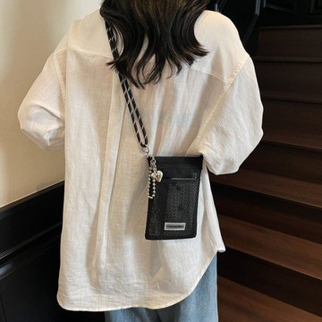 免運🔮夏天小包包女新款時尚百搭休閒包簡約鏤空沙網單肩包少女斜挎手機包小腰包 腰包 掛包 手機包 手機腰包 側背包 斜背包