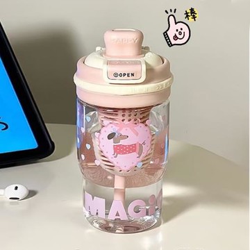 2025新款女生水杯Tritan雙飲吸管杯學生茶倉塑料杯子夏天隨手杯