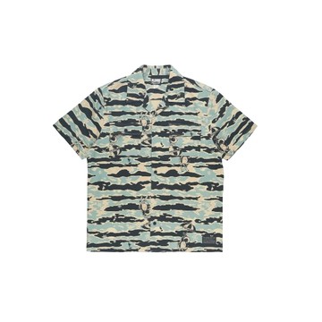 BILLIONAIRE BOYS CLUB BB TIGER CAMO SS WOVEN 短袖襯衫 虎紋迷彩