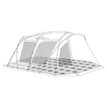 Outdoor Base 彩繪天空4D地席  210D抗撕裂牛津布  複合防水塗層  耐水壓5000mm  272 x 375 x 324cm  祥雲