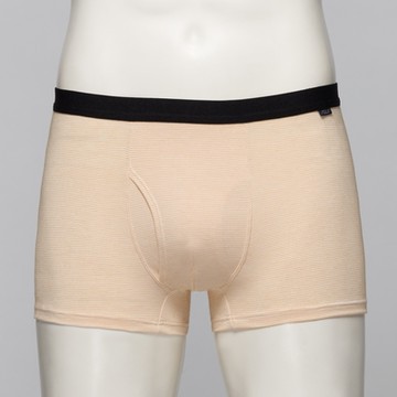 SOLIS 帕非士系列M-XXL素面前檔開口貼身四角男內褲(蜜桃橘)