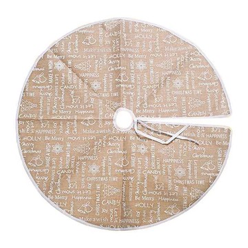 MODACore 摩達客 - 耶誕祝福語淺棕咖啡色聖誕樹裙