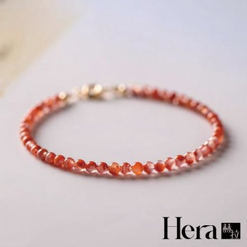 【HERA 赫拉】天然南紅瑪瑙冰飄櫻桃紅極細手串 H115041503