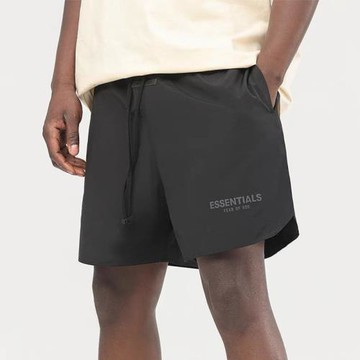 FOG復線ESSENTIALS尼龍短褲反光印花高街寬松休閑褲透氣沙灘褲男