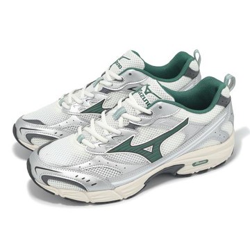 Mizuno 休閒鞋 MXR 男鞋 女鞋 銀 綠 拼接 復古 千禧跑鞋 Sport style 美津濃 D1GA2451-11