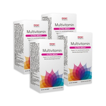 GNC 女性綜合維生素食品錠 60錠/盒x4入組 26種精華營養補給 全方位營養打底配方 健康維持一錠夠