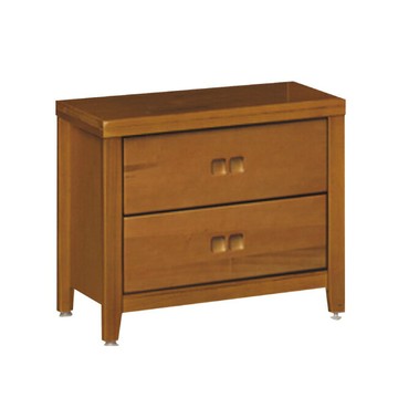 【綠家居】亞克2尺實木二抽床頭櫃