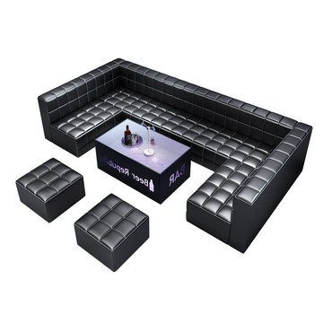 ktv沙發私人影院酒吧夜總會包廂港式輕奢清吧歌舞廳茶幾沙發組合[DD010109]