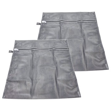 小閨祕 竹炭抗菌洗衣袋 50x50cm SGS認證 高密度/高抗菌/高保護 可烘乾  灰色-方型洗衣網  2包