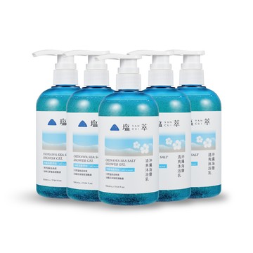 塩萃沖繩海鹽清爽沐浴乳 5 入