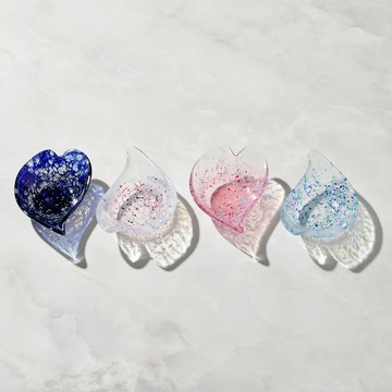 日本富硝子 - 手作浮世花舞小缽 - 任選兩件組 ( 15.3cm ) - 櫻粉 x 2