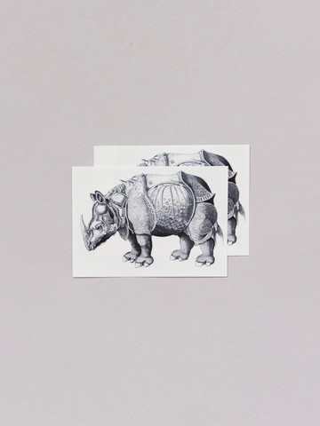 The Rhinoceros Pairs tattoo sticker