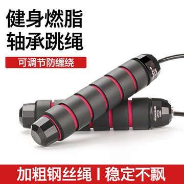 鋼絲跳繩健身體育用品運動專業成人兒童無繩計數中考專用負重繩子