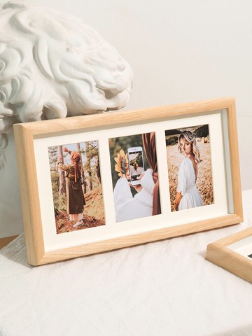 相框*實木相框組合相片擺臺照片來圖定制6寸8二三連兒童畫框掛墻洗照片 雙十二特惠