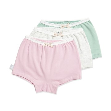 常態型女童平口褲3入