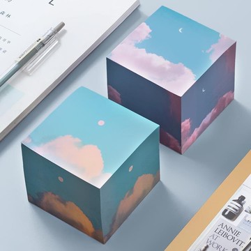 便條紙 加厚便利貼韓國ins風立體可愛卡通少女便簽紙學生用簡約日系個性粘性網紅油畫 夏沐