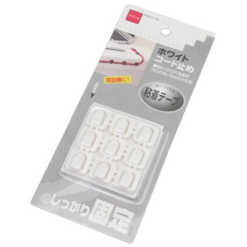 月陽超值36入ㄈ型背膠式電線整理收納固定夾集線器(CH76)