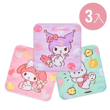 三麗鷗小方巾3入