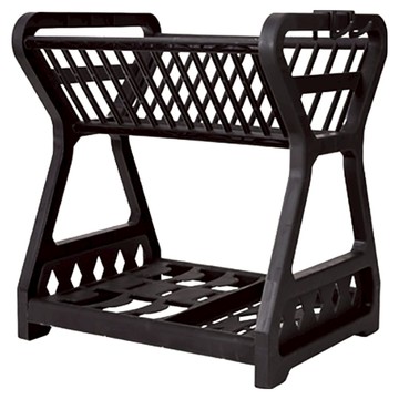 小麥購物 雙層碗盤瀝水架 L2925  2層  1個  黑色
