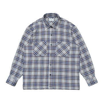 KAIKAI - Mirror Reflection - 皺感格紋襯衫外套