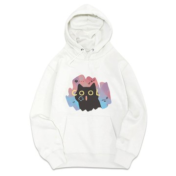 JZ TEE 黑貓-COOL 重磅刷毛連帽上衣