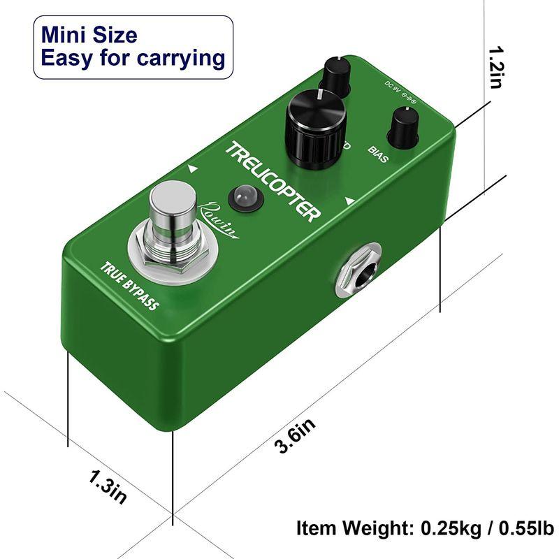 Rowin TremoloトレモロTRELICOPTERギターエフェクトペダル LE-327