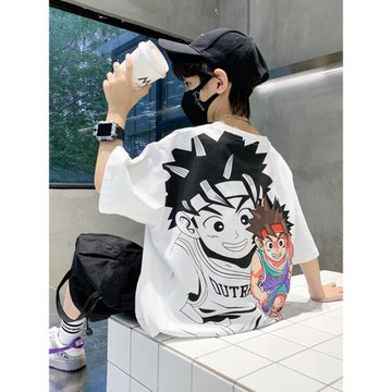 純棉韓版中大童夏裝T恤時髦短袖