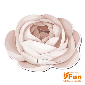 iSFun 餐廚配件吸水珪藻土軟橡膠桌墊40x50cm/粉薔薇