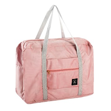 Odyssey奧德 摺疊收納旅行袋，超省空間，差旅必備  48 x 16 x 32cm  少女粉  1個