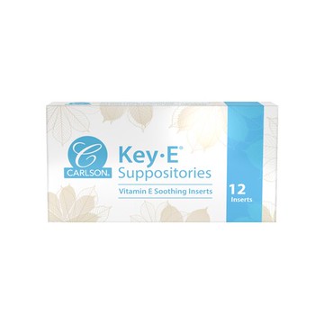 Carlson KeyE Natural Vitamin E Suppositories 12 Suppositories