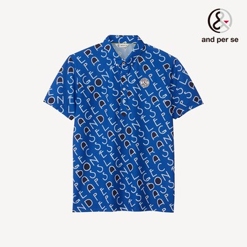【and per se】男款寶藍色輕盈彈性吸濕速乾法式風情POLO衫 DGT206X2