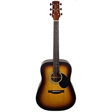 Jasmine String Acoustic Guitar, Right, Matte Sunburst, (S35-SB)