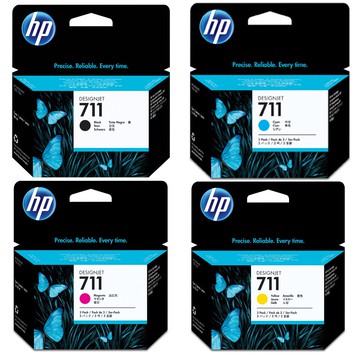 HP NO.711 四色 3WX01A取代CZ133A/CZ134A/CZ135A/CZ136A 原廠墨水匣
