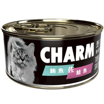 CHARM野性魅力-鮪魚佐鮭魚貓罐80g