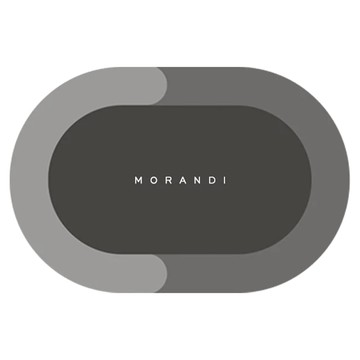 莫蘭迪 軟式硅藻土吸水地墊  高級灰  40 x 60 cm  1個