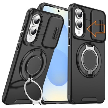 S25 系列殼 【ACE-CASE】Samsung Galaxy S25 Edge 領客推窗護鏡頭360度旋轉指環支架手機殼保護殼保護套