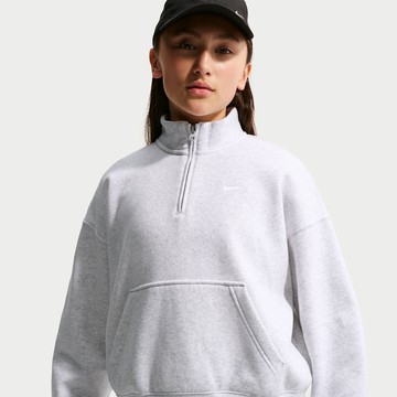 Nike Sportswear Studio Fleece Older Kids' (Girls') Oversized 1/4-Zip Top