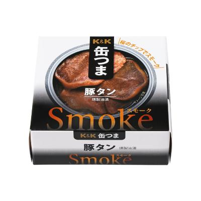 防災 備蓄 おつまみ K＆K 缶つまSmoke 豚タン12缶 送料無料